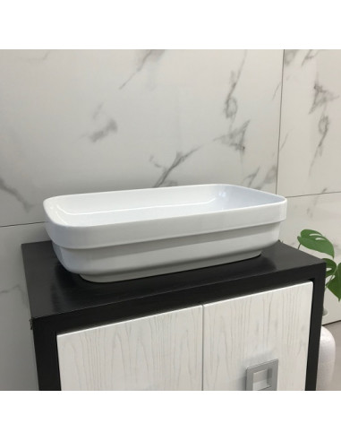 Valamu Kerasan Tribeca 514301 valge (60x38cm) - 8