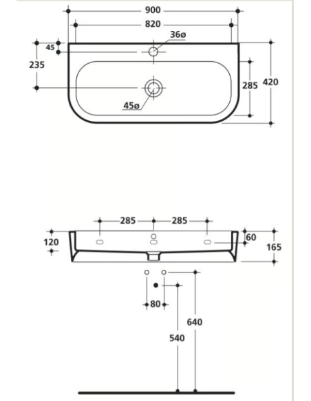 Kerasan izlietne Flo 315001 - 2 Kerasan izlietne Flo 315001 - 2