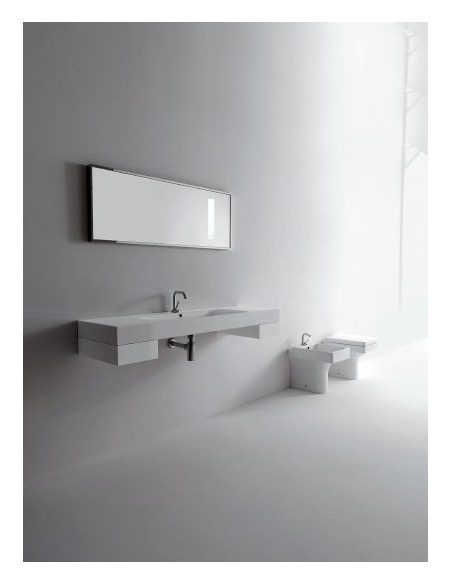 Kerasan table/wall-mounted porcelain washbasin Cento 140x45cm - 4 Kerasan table/wall-mounted porcelain washbasin Cento 140x45cm - 4