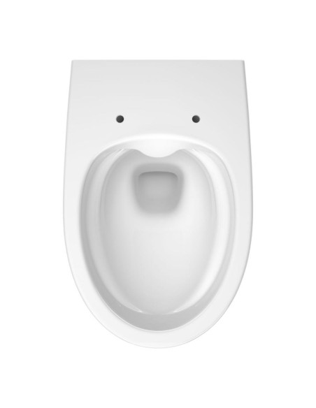 SET C35: AQUA 50 MECH QF WC FRAME + MODUO PLUS CLEANON OVAL WALL HUNG BOWL WITH TOILET SEAT - 10