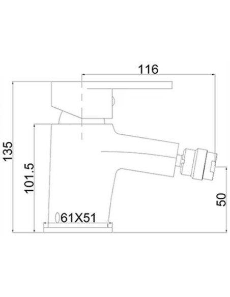 Bidet faucet MG-6480 MAGMA VENERA - 8