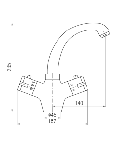 Смеситель для умывальника ТЕРМОСТАТИЧЕСКИЙ ХРОМ - Barva Chrom,Rozměr 1/2'' 2
