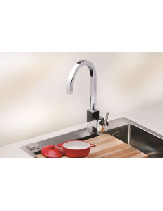 ALVEUS LAGO virtuves jaucējkrāns hromēts 2