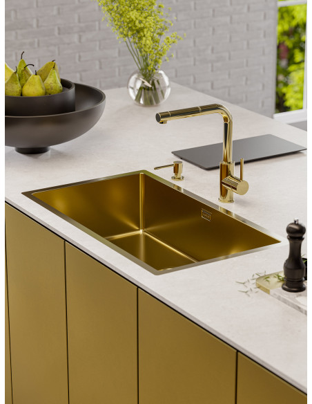 ZEOS P virtuves jaucējkrāns Melns DEEP BLACK