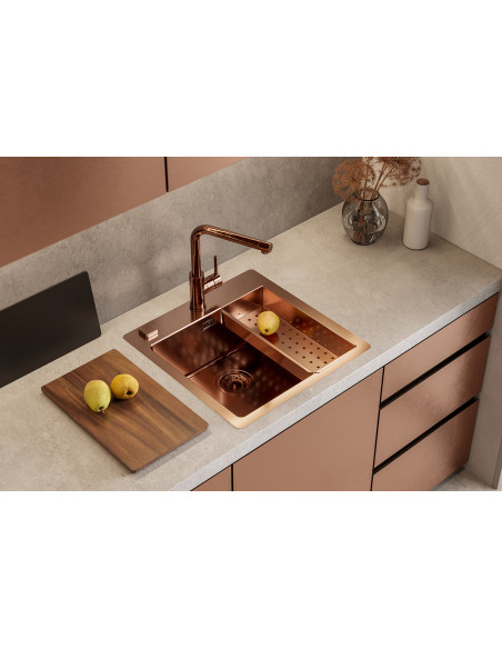 ZEOS P balts virtuves krāns DEEP WHITE 11