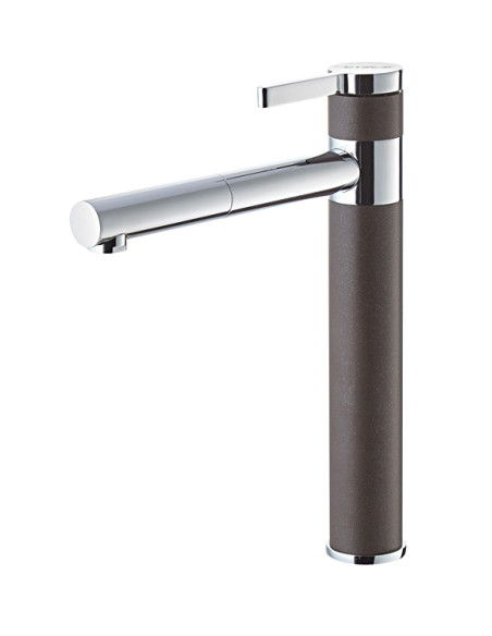 ALVEUS ZINA jaucējkrāns virtuves šokolāde + hroms