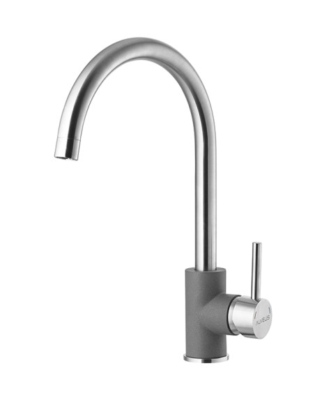 ALVEUS ELZA jaucējkrāns tērauds + satīns ALVEUS ELZA jaucējkrāns tērauds + satīns