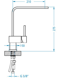 ALVEUS LAGUNA MONARCH virtuves jaucējkrāns, varš 2