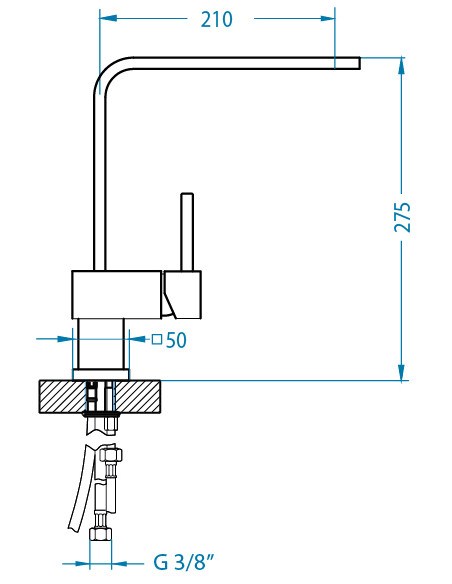 ALVEUS LAGUNA MONARCH jaucējkrāns antracīts