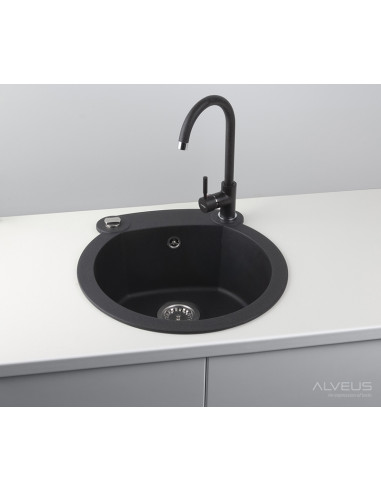 ALVEUS ROLL 10 balta granīta izlietne