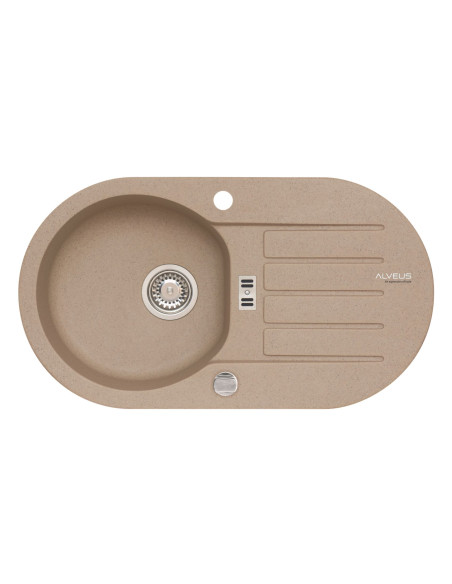 ALVEUS NIAGARA 40 bēša granīta izlietne ALVEUS NIAGARA 40 bēša granīta izlietne