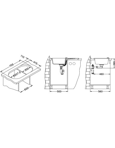ALVEUS NIAGARA 40 bēša granīta izlietne
