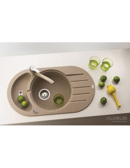 ALVEUS NIAGARA 50 bēša granīta izlietne