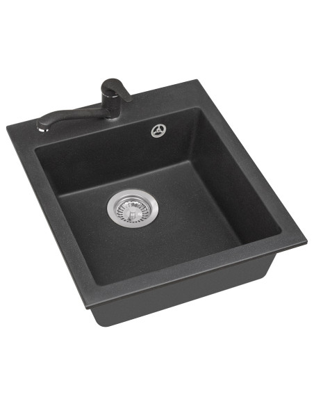 ALVEUS Boogie 20 melnā granīta izlietne ALVEUS Boogie 20 melnā granīta izlietne