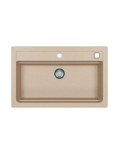 ATROX 40 col. 22 SAND Granital izlietne (790 x 500) 1 bļoda ar POP-UP sifonu 3 1/2"