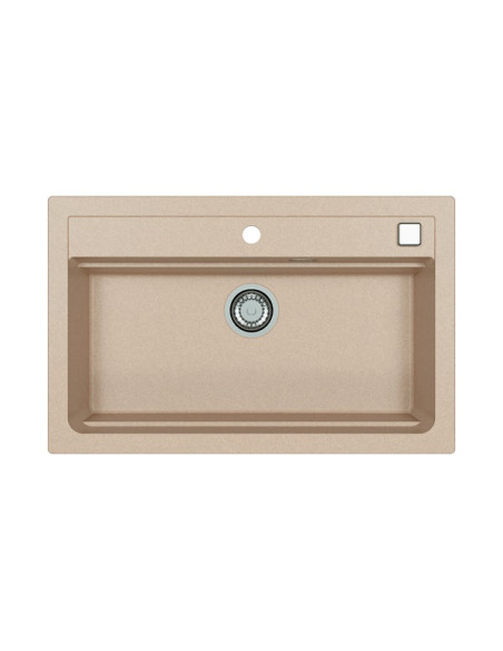 ATROX 40 col. 22 SAND Granital izlietne (790 x 500) 1 bļoda ar POP-UP sifonu 3 1/2"