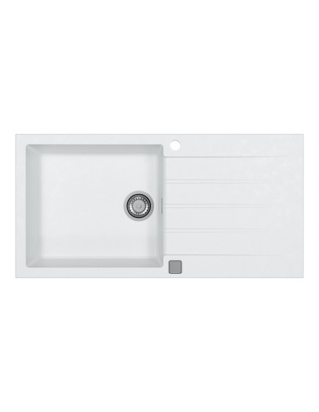 CADIT 50 col. 11 WHITE (1000x500) Granitāla izlietne 1 bļoda ar POP-UP sifonu 3 1/2" CADIT 50 col. 11 WHITE (1000x500) Granitāla izlietne 1 bļoda ar POP-UP sifonu 3 1/2"