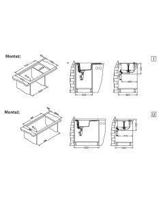 ALVEUS FORMIC 30 granīta izlietnes šokolāde 2