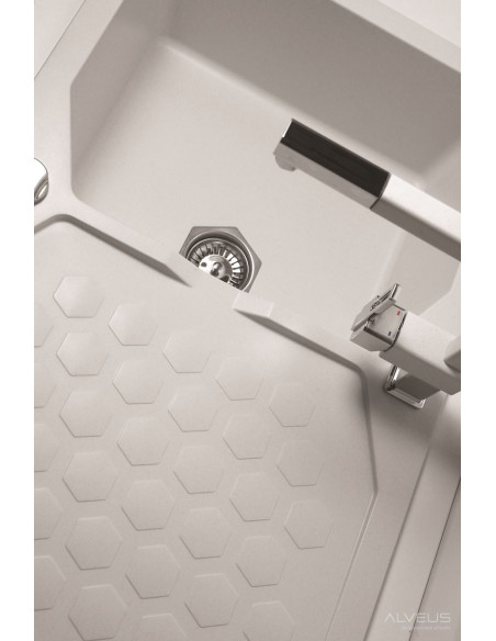 ALVEUS SENSUAL 30 balta granīta izlietne