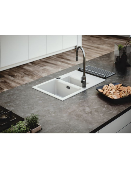CADIT 70 col. 11 WHITE (790x500) Granitāla izlietne 1 bļoda ar POP-UP sifonu 3 1/2" CADIT 70 col. 11 WHITE (790x500) Granitāla izlietne 1 bļoda ar POP-UP sifonu 3 1/2"