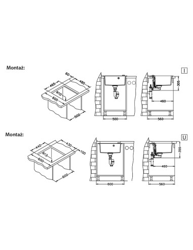 ALVEUS FORMIC 20 granīta izlietne krēsla