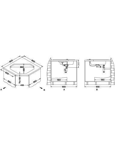 ALVEUS NIAGARA 60 granīta izlietnes tērauds