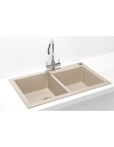 ALVEUS ROCK 90 granīta izlietnes smiltis (terra)