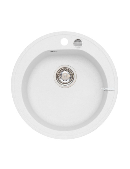 ALVEUS NIAGARA 10 POP-UP balta granīta izlietne ALVEUS NIAGARA 10 POP-UP balta granīta izlietne