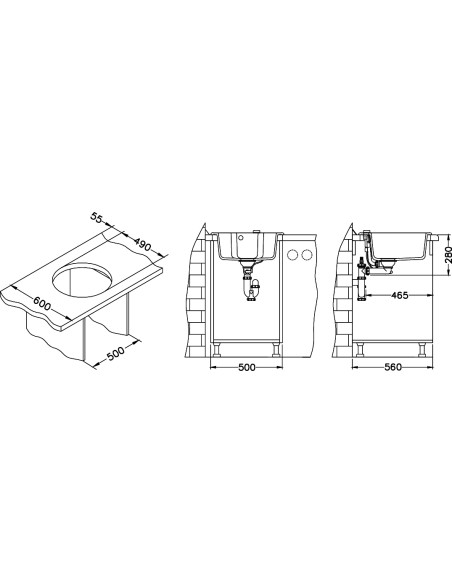ALVEUS NIAGARA 10 POP-UP balta granīta izlietne ALVEUS NIAGARA 10 POP-UP balta granīta izlietne