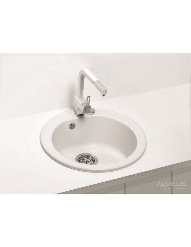 ALVEUS NIAGARA 10 POP-UP balta granīta izlietne