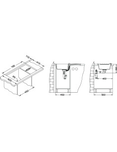 ALVEUS NIAGARA 30 balta granīta izlietne 2