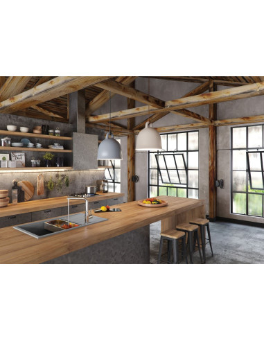 ALVEUS Granīta izlietne INTERMEZZO 70 betons