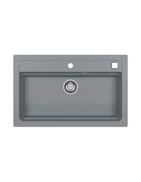 ATROX 40 col. 81 BETONS Granitāla izlietne (790 x 500) 1 bļoda ar POP-UP sifonu 3 1/2"