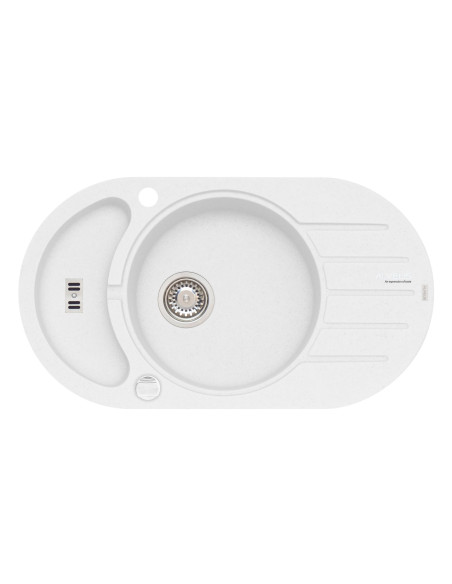 ALVEUS NIAGARA 50 balta granīta izlietne ALVEUS NIAGARA 50 balta granīta izlietne