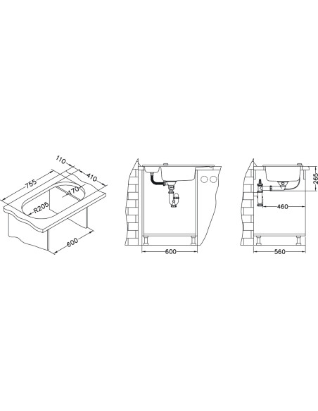 ALVEUS NIAGARA 50 balta granīta izlietne ALVEUS NIAGARA 50 balta granīta izlietne