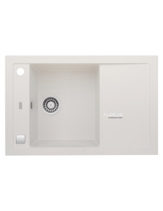 ALVEUS FORMIC 30 balta granīta izlietne
