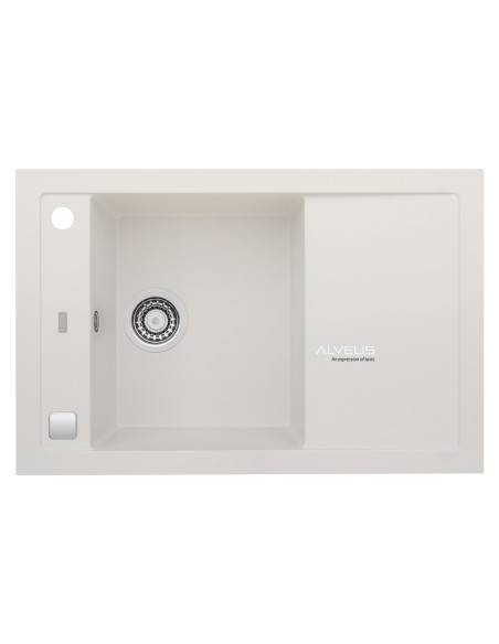 ALVEUS FORMIC 30 balta granīta izlietne ALVEUS FORMIC 30 balta granīta izlietne