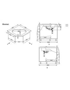 ALVEUS SENSUAL 60 granīta izlietne krēslā 2