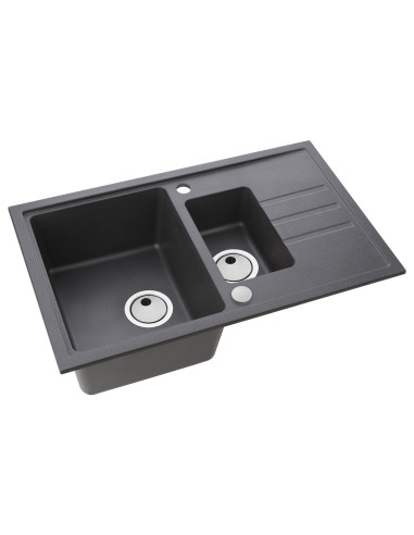 ALVEUS Granīta izlietne INTERMEZZO 70 melna