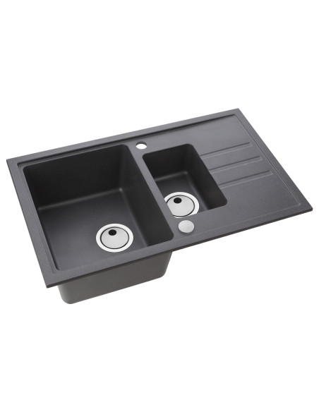 ALVEUS Granīta izlietne INTERMEZZO 70 melna