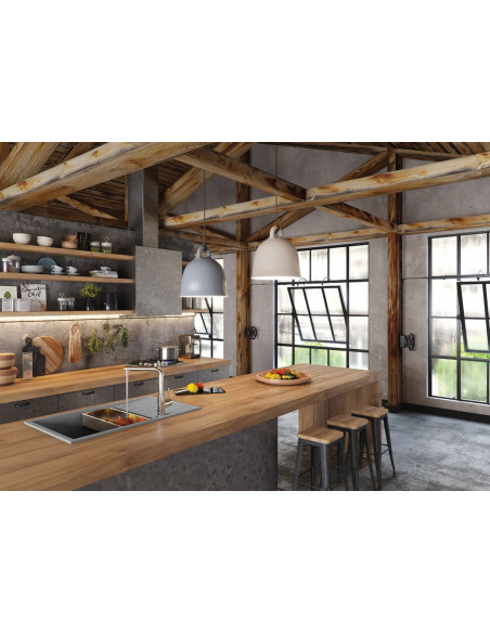 ALVEUS Granīta izlietne INTERMEZZO 70 melna