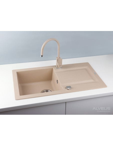 ALVEUS FALCON bēša granīta izlietne ALVEUS FALCON bēša granīta izlietne