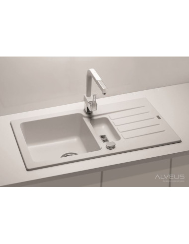 ALVEUS NIAGARA 70 melna granīta izlietne