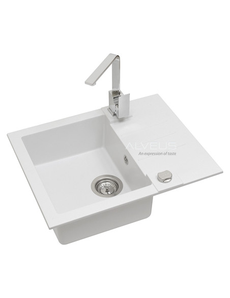 ALVEUS ROCK 30 balta granīta izlietne ALVEUS ROCK 30 balta granīta izlietne