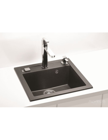 ALVEUS FORMIC 20 balta granīta izlietne