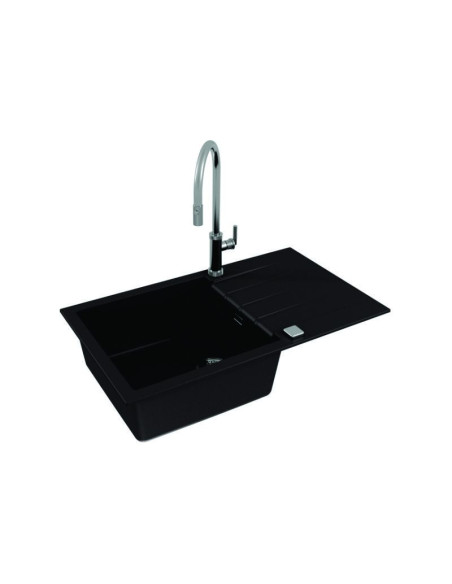 CADIT 40 col. 91 BLACK (860x500) Granitāla izlietne 1 bļoda ar POP-UP sifonu 3 1/2" CADIT 40 col. 91 BLACK (860x500) Granitāla izlietne 1 bļoda ar POP-UP sifonu 3 1/2"