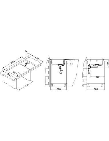 ALVEUS GALAPAGOS bēša granīta izlietne