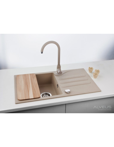 ALVEUS GALAPAGOS bēša granīta izlietne