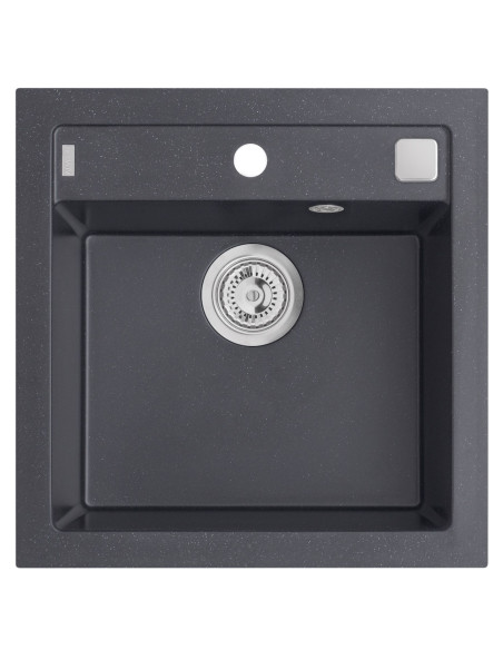 ALVEUS FORMIC 20 melna granīta izlietne ALVEUS FORMIC 20 melna granīta izlietne