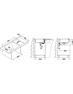 ALVEUS RECORD 30 bēša granīta izlietne 2